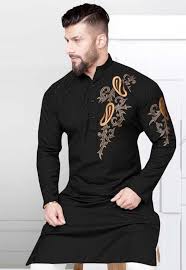 Embroidered Cotton Kurta